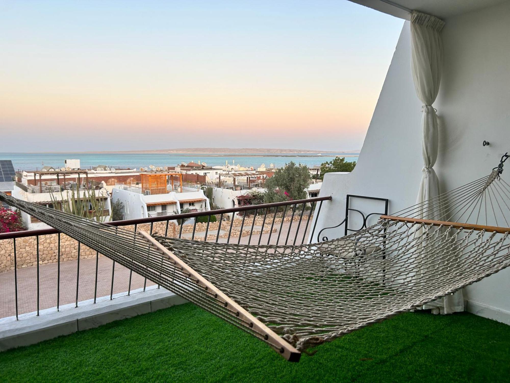Cordoba Sea View Apartment With Open Air Jacuzzi At Mastaba Hurghada Eksteriør billede